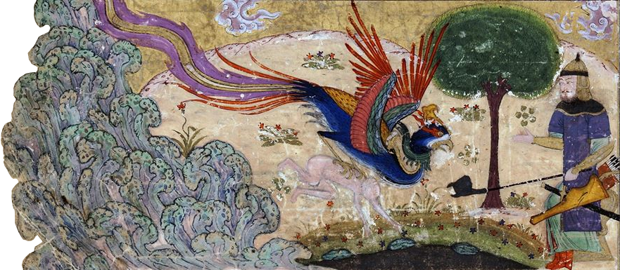 unused medieval phoenix artwork